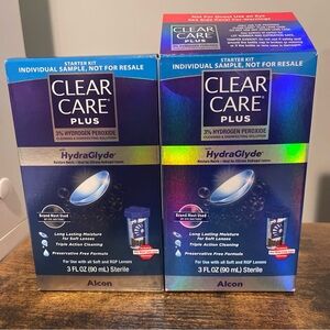 Clear Care Plus Cleaning Solution HydraGlyde Alcon 3 Fl Oz EXP: 2026-01-31- 2 PK